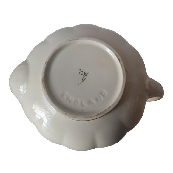 Vintage Sadler Floral Porcelain Teapot And Cream & Sugar Set Made In England - Picture 5 of 6